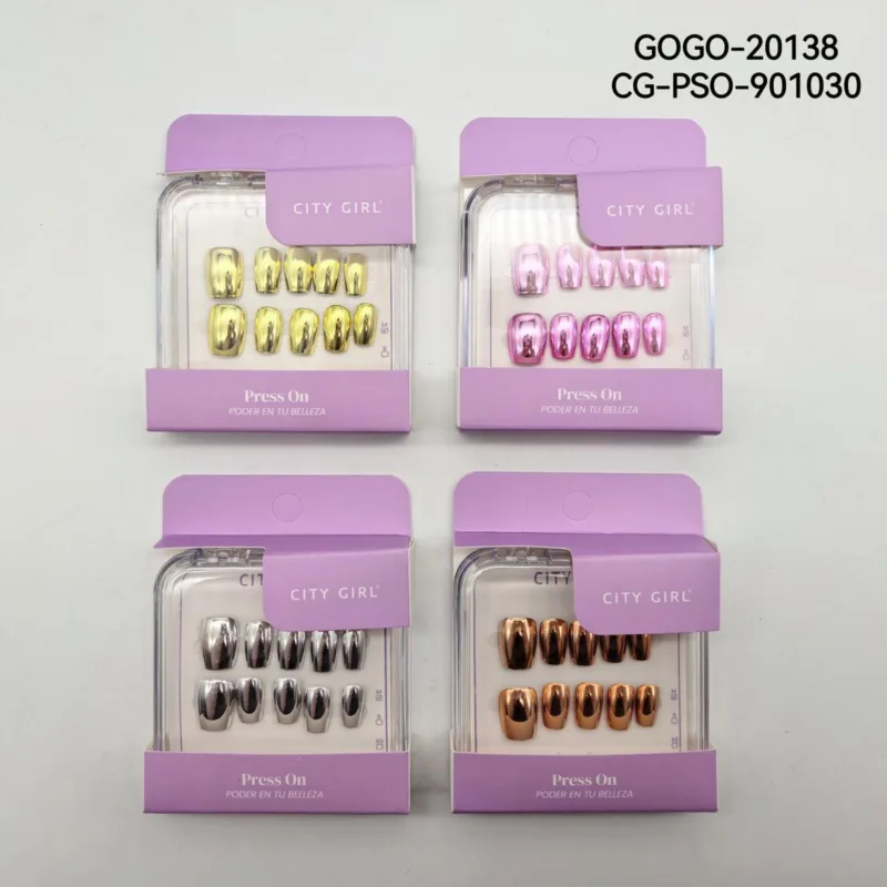 PRESS ON CUADRADAS CHROME