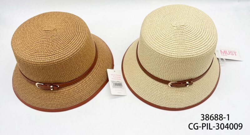 SOMBRERO DE ARPILLERA ALTO CON HEBILLA