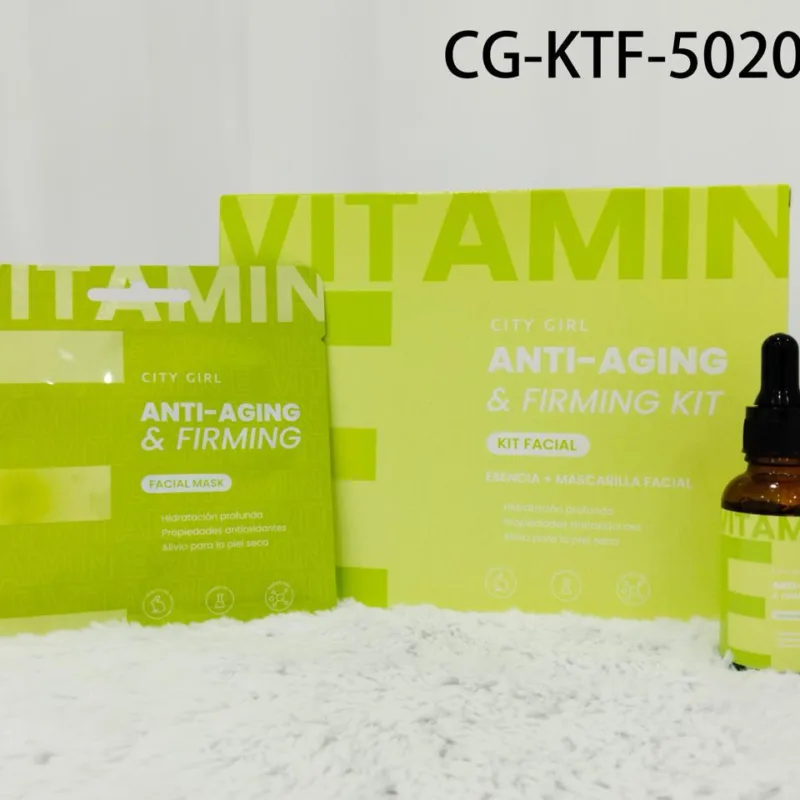 KIT DE MASCARILLA + SERUM FACIAL ANTI AGING VITAMINA E
