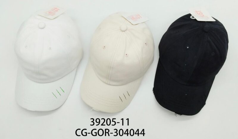 GORRA LISA CON 3 RAYITAS