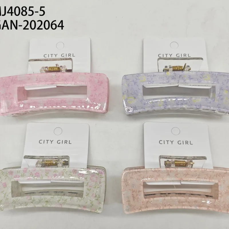 BROCHE PARA EL PELO RECTANGULO FLORAL