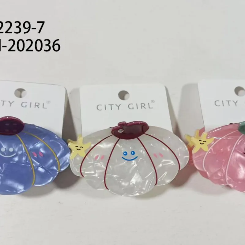 BROCHE PARA EL PELO DE CARACOL CON CARITA