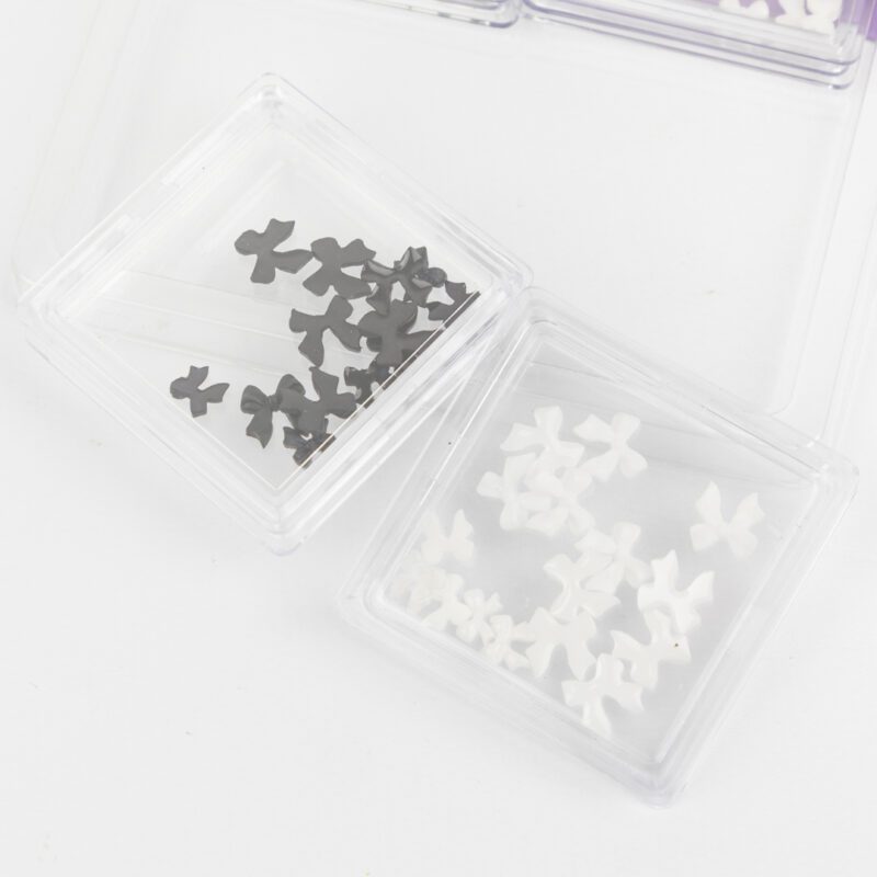 DECORACION DE MOÑOS UNICOLOR PARA UÑAS - Imagen 8
