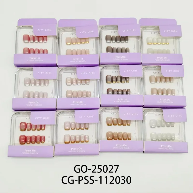 PRESS ON CUADRADA OJO DE GATO