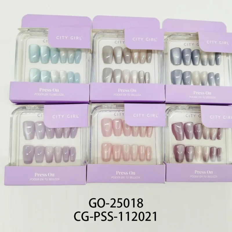 PRESS ON CUADRADA OJO DE GATO