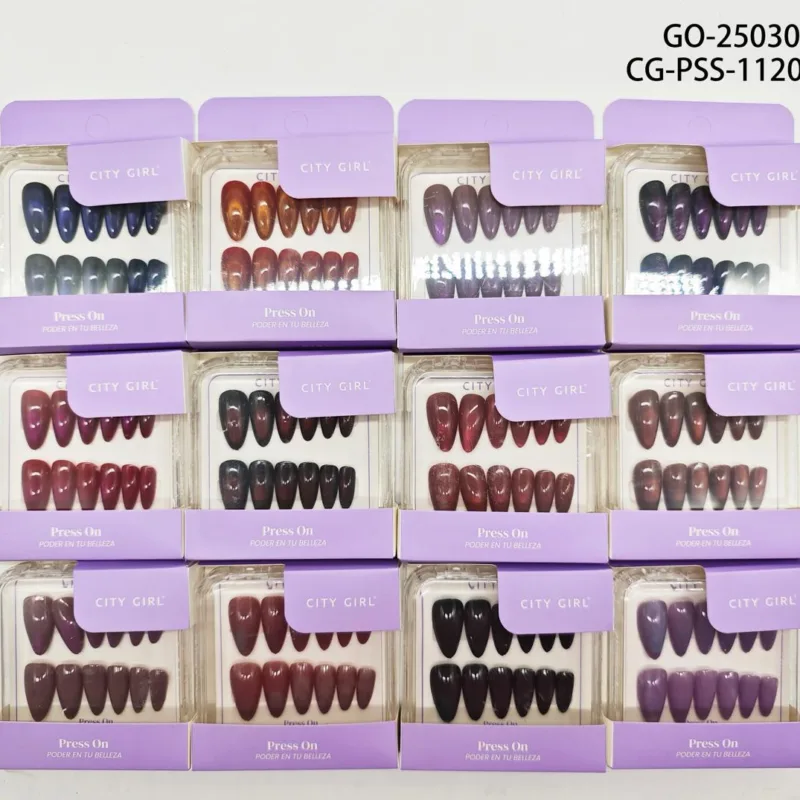 PRESS ON ALMENDRA OJO DE GATO