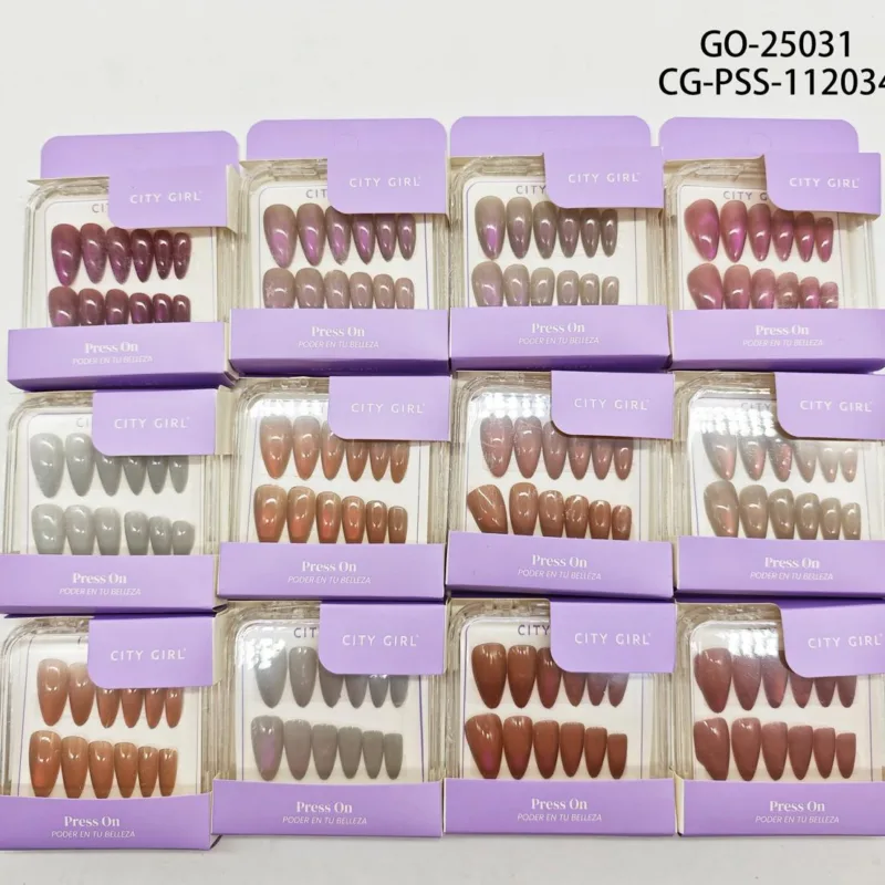 PRESS ON ALMENDRA OJO DE GATO