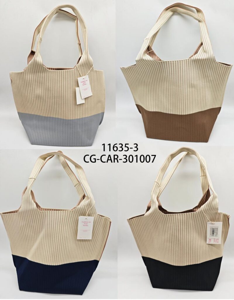 CARTERA DE TELA DOBLE COLOR