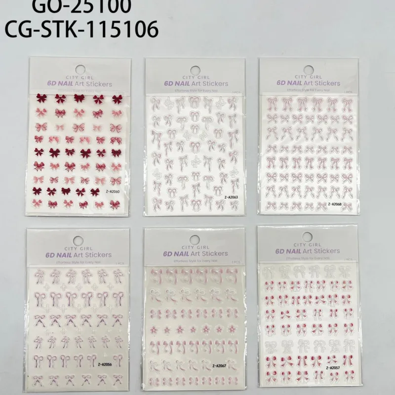 STICKERS PARA UÑAS DE MOÑO