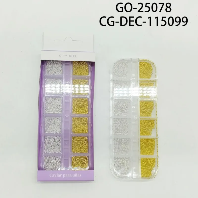 DECORACIÓN CAVIAR PARA UÑAS