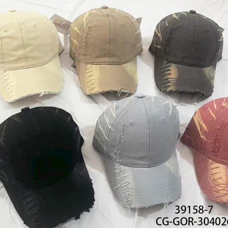 GORRA DESGASTADA CON RAYAS