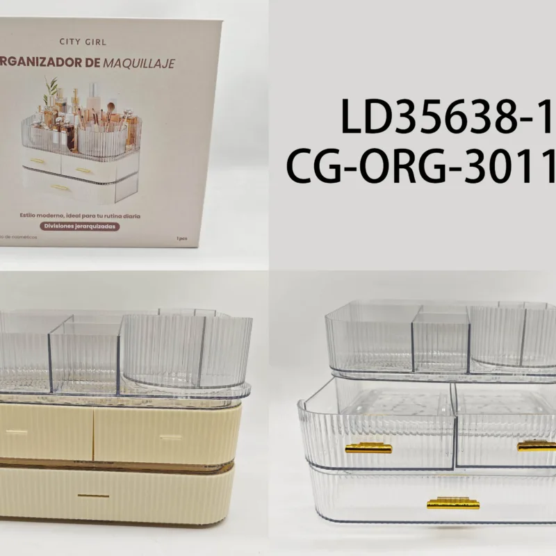 ORGANIZADOR DE ACRILICO PARA MAQUILLAJE