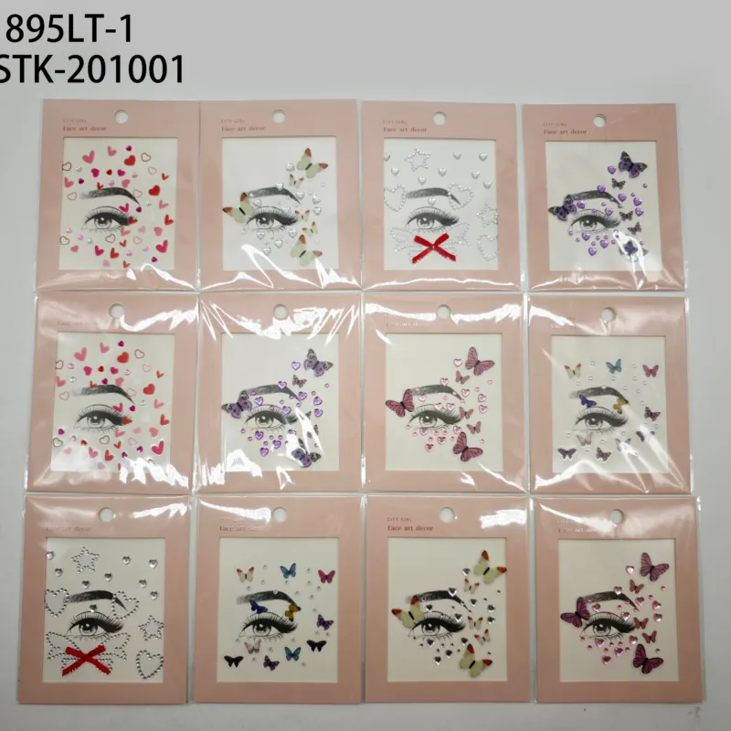 STICKER STRASS PARA EL ROSTRO