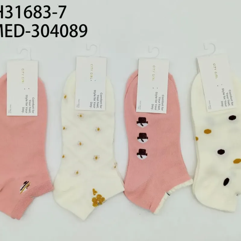 SOQUETES SET ROSA Y BEIGE