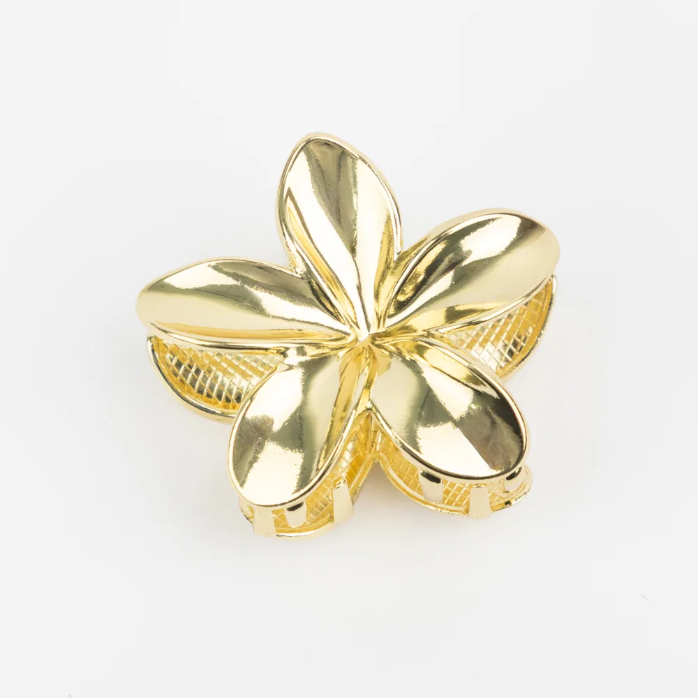 BROCHE FLOR GRANDE DORADA
