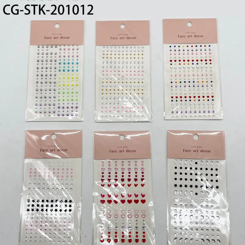 STICKER STRASS PARA EL ROSTRO