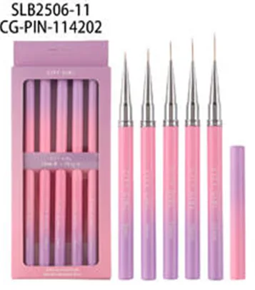 SET DE PINCELES LINERS PARA UÑAS