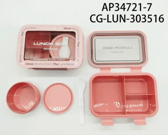 LONCHERA CON CUBIERTOS PLASTICOS