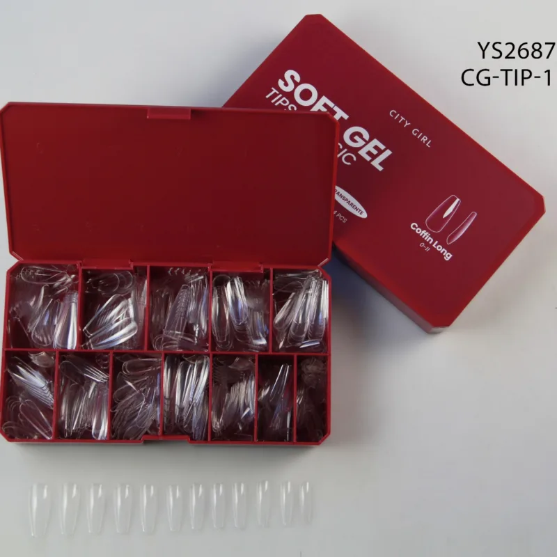 TIPS PARA SOFT GEL COFFIN 504PCS