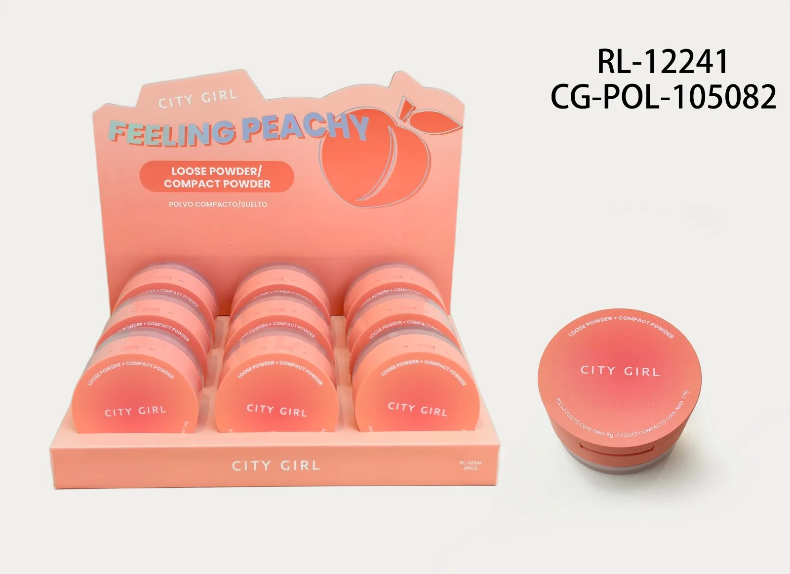 FEELING PEACHY POLVO SUELTO Y COMPACTO