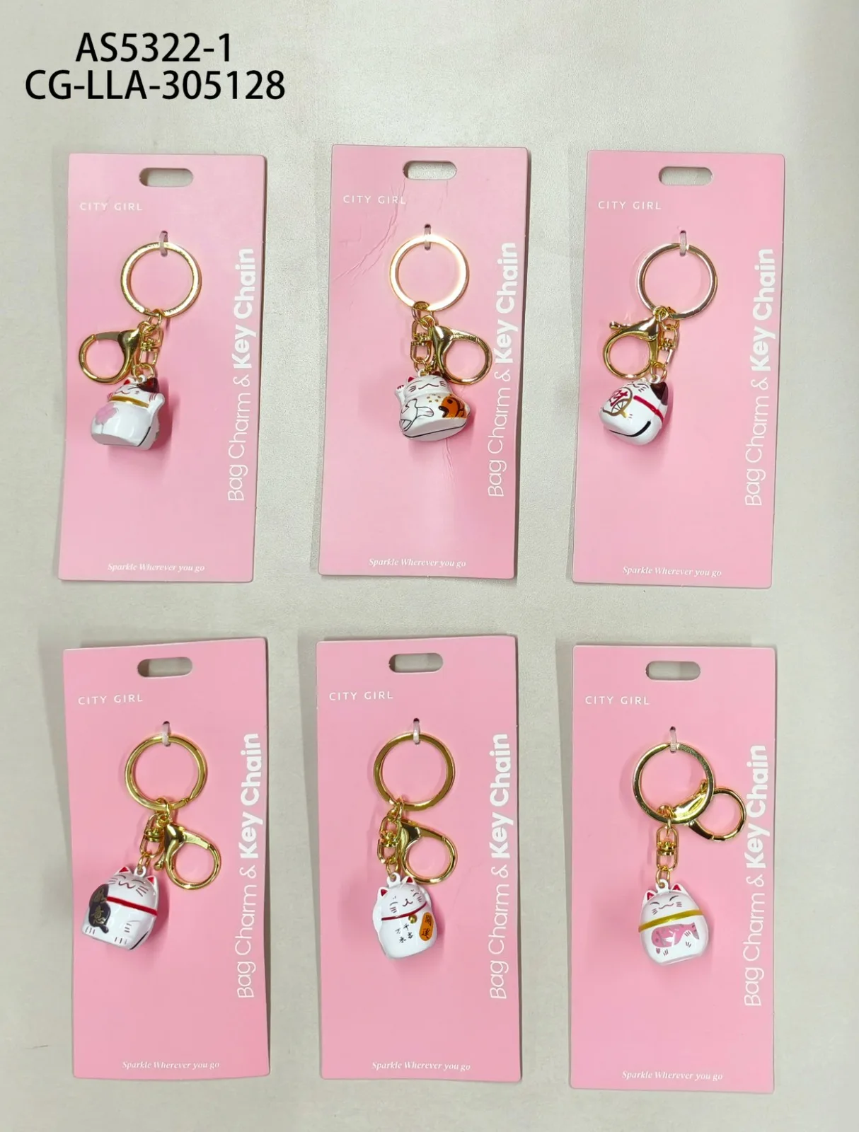 LLAVERO CHARMS GATO