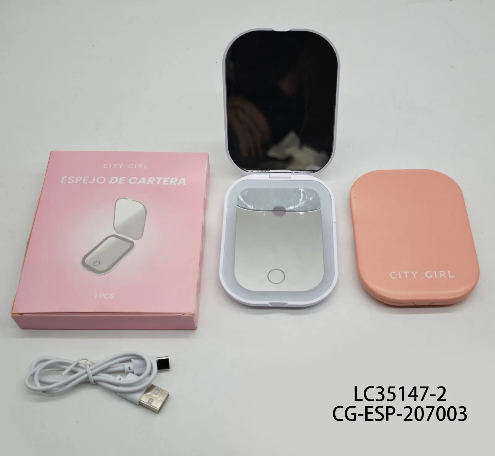 ESPEJO PARA CARTERA CON LUZ LED