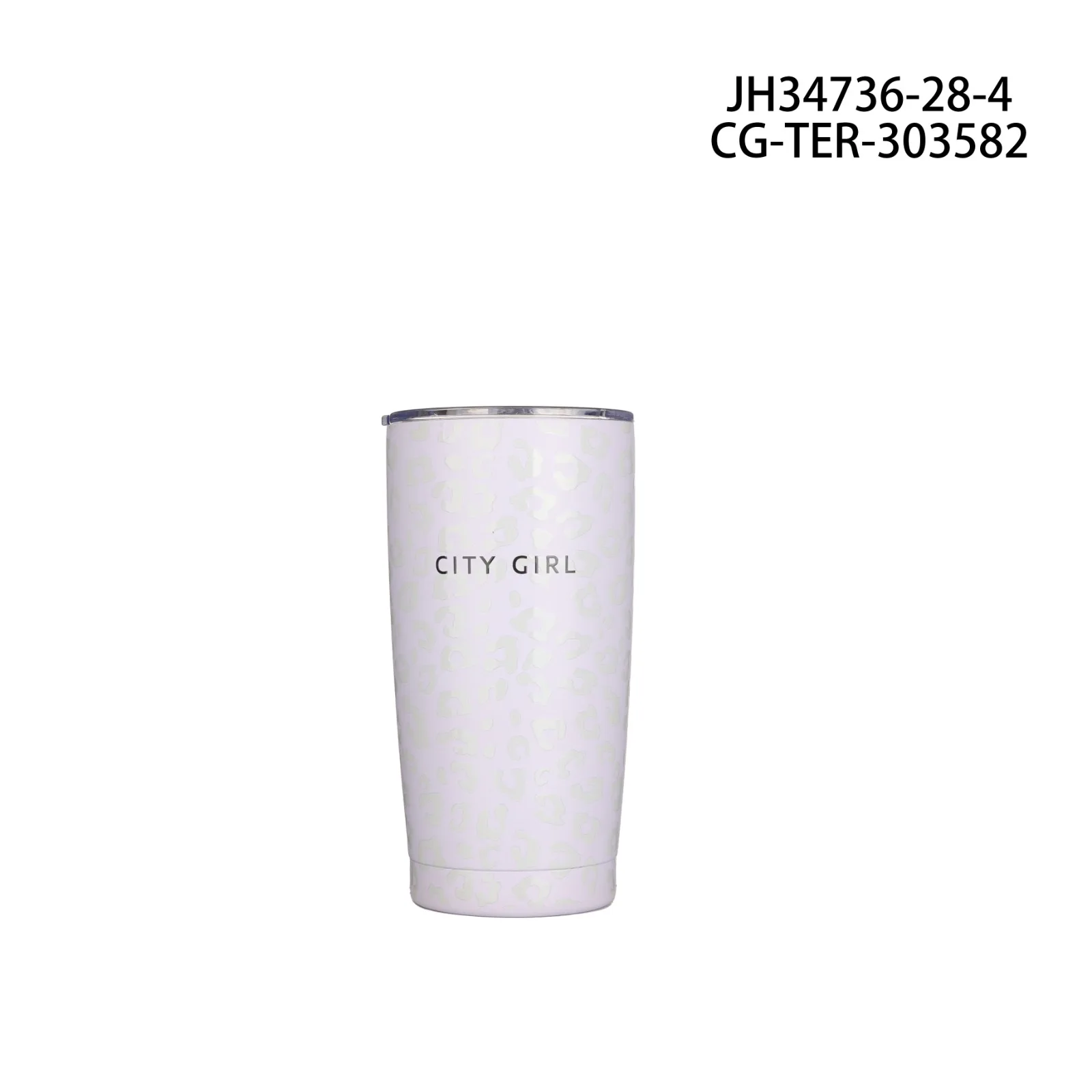VASO TERMO ANIMAL PRINT LILA
