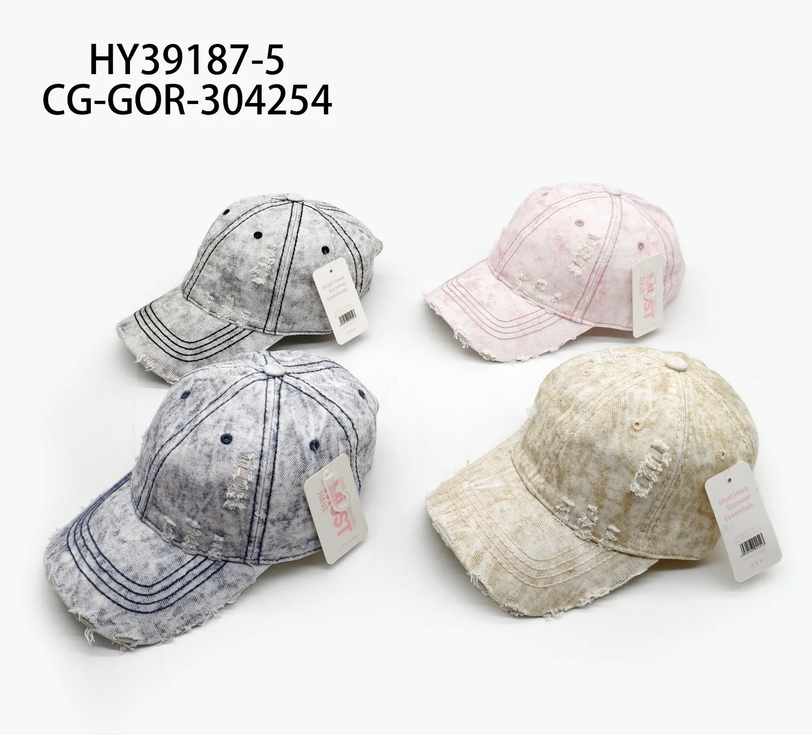 GORRA TIPO DESGASTADA CON ROTURA